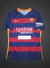 2015-2016 Nike Authentic Fc Barcelona Luis Suarez Match Home Jersey Shirt Kit