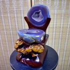 6 7lb Natural Amethyst Geode Quartz Cluster Specimen Cornucopia Energ Gift s