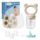 Baby Breastmilk Popsicle Molds   Baby Fruit Feeder  Infant Food Beige   2pack   