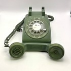 Vintage Western Electric Bell System 500 Rotary Phone Moss Green Not Tested