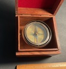 Vintage-style Maritime Compass Housed In Wooden Presentation Box