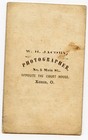 Cdv Of Civil War Soldier And Child  Back Mark W h Jacoby  Xenia  Ohio