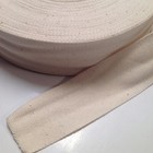 1  Cotton Twill Finishing Tape Trim Herringbone   Beige natural 50 Yds