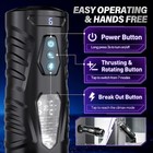 Male Masturbaters Automatic Handsfree Rotating Cup Thrusting Stroker Lubricants