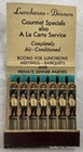 Vintage 21 Strike Lion Feature Matchbook Broussard s New Orleans French Quarter