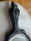 Antique Victorian Silver Plate Hand Mirror Woman s Art Nouveau 10 1 2  Mirror
