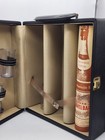 Vintage Trans-world Creations Portable Bar Travel Picnic Case W accessories