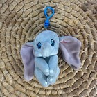 Ty Sparkle Dumbo Disney Plush Clip On Blue Elephant Key Chain Toy