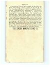 1892 Singer Manufacturing Co Trade Servia Sewing Card Victorian Europe Vintage
