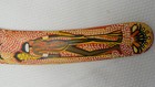 Wooden Australian Boomerang Hand Painted Aboriginal Design 14 