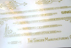  Singer Sewing Featherweight 221 No Trim True Waterslide Restoration Decals 