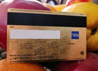 Customizable Metal Amex Card W  Chip Slot   Mag Strip - Gold 2026 Novelty Design