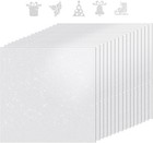 12x12inch Glitter Cardstock  White Glitter Paper For Crafts  Graduation Grad    