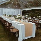 100  Natural Jute Rustic Burlap Table Runner - 12  Wide X 120  Long - Perfect 