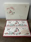 Vintage Set Of 14 Wrap-arounds Snowmen Cocktail Napkins Made In England New