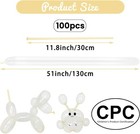 100pcs Clear 260 Balloons  Long Balloon For Tying Balloon Arch  Long Skinny