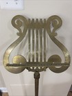Amazing Antique Solid Brass Music Stand Musical Conductor Decor