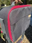     cricut Large Tote 15 X 12 Easy Press 2 Bag Charcoal W pink Trim Shoulder Strap