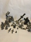 Pewter Figurine Lot Wizard Dragon Fantasy Castle Spoontiques Partha Crystals