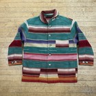 Vintage Ralph Lauren Polo Country M l Southwestern Blanket Jacket Shawl Wool