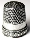 Antique Simons Brothers Sterling Silver    priscilla    Thimble  C1890s