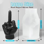 Large Hand Shaped Silicone Mold For Candle Making  5 Inch Gesture Candle Mold   