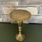 Vintage Hosley Brass Candle Holder Tall Pillar Candle 11 5   
