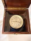 Hamilton Chronometer Model 21 W  Original Box - Ww2 Us Army Ship Clock