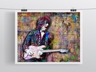 Jeff Beck Tribune 18x24inch Poster  Jeff Beck Pop Art Print Free Shipping Us
