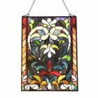 Stained Glass Tiffany Style Victorian Design Hanging Window Panel Suncatcher