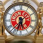 Vintage Iron City Beer Register Topper lighted Clock