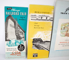 Lot Of 5 Vintage Railroad Train Travel Brochures 1940s