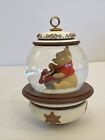 Extremely Rare Disney Christmas Ornament Snow Globe W  Winnie The Pooh 2010