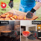 Bbq Gloves  Oven Gloves  1472    Extreme Heat Resistant grilling Gloves Silicone N