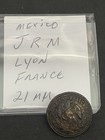 Misspelled -    mexicano    Rare Large Mexican Military Jrm Lyon Button 21 Mm