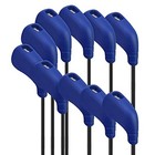  Golf Club Covers  10pcs Protective Washable Golf Iron Head Blue 10pcs Set
