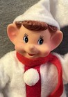 Vintage Christmas Pixie Elf Dolls     Retro Pixie Elf Decoration  14 Inches   