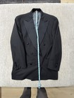 Paul Stuart Double Breasted 100  Wool Suit W  Pleated Trousers - 40r