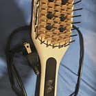 Electric Hair Straightening Brush Heated Straightener Comb White black