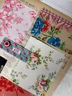 Lovely Antique vintage French Floral Fabric Scraps Inspiration Bundle