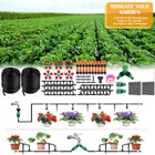 130ft Drip Irrigation System Garden Plant Self Watering Hose Micro Sprinkler Kit