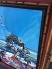 Vtg Surf Laguna Beach California Costal Cliff Oil Painting Paul Blaine Henrie