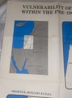 Large Map    vunerability Of Israel Within The Pre-1967 Lines    36x25 Inches