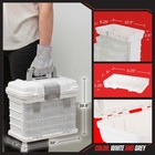 Stalwart Portable Tool Box Small Parts Organizer With Drawers  White