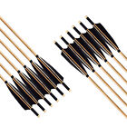 Handmade Tradition Hunting 33  Wooden Arrow Longbow Spine 300 With Medieval Tip