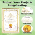 120 Pk Koala Self-adhesive Laminating Sheets 9x12 Clear Overlay Stickers Glossy