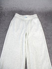 Athleta Sweatpants Girls Large Cozy Karma Wide Leg Light Gray Fleece Lined