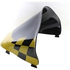 Sno-stuff 16 1 2  Medium Black Windshield W yellow Checkers - 479-472-57
