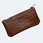 Vintage Leather Pencil Case Pouch  Pen Pouch For Work   University  For Men