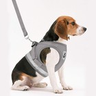 Cat Harness And Leash Set  Adjustable Step-in Reflective Soft Mesh Vest